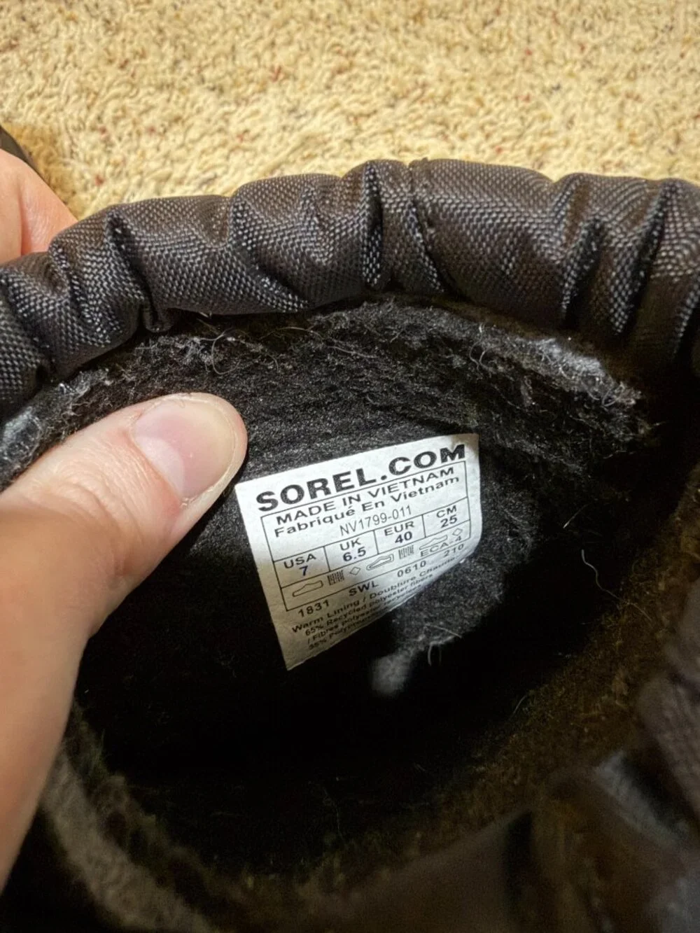 Sorel Youth Cub Kids Winter Snowboots Snow Boots Black